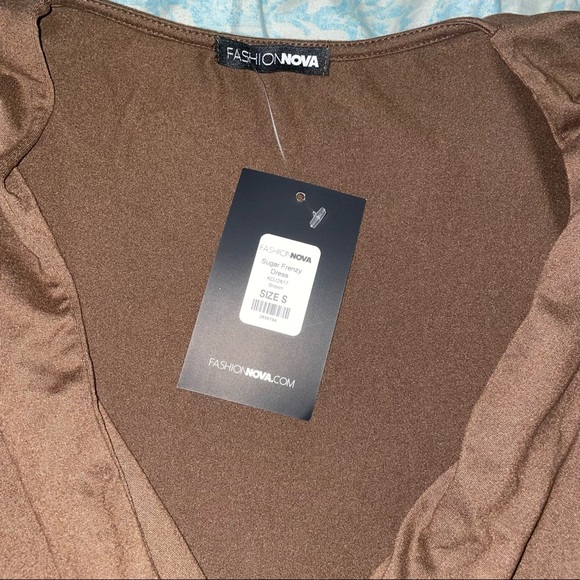 Brown Fashion Nova Dress Size Small Womens - Picture 3 of 4